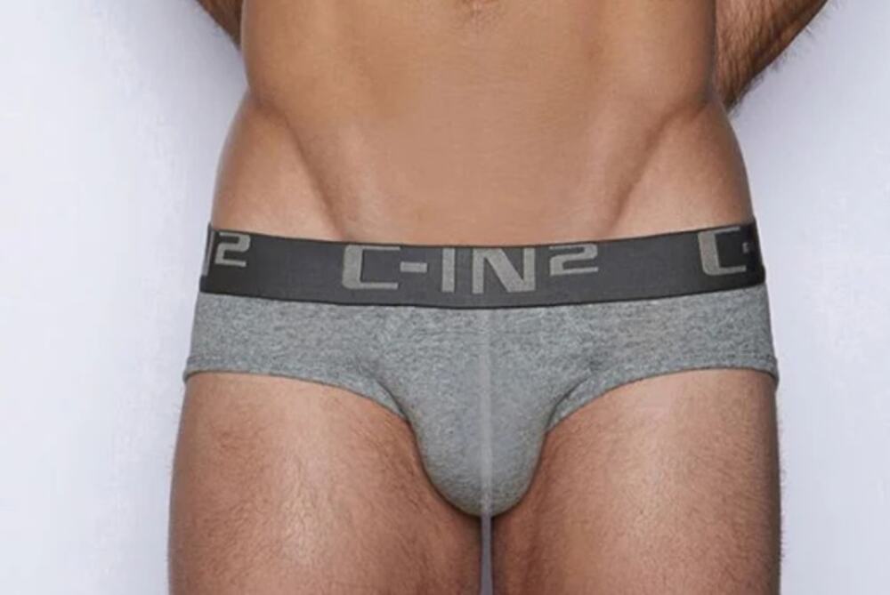 C-In2 Core Low Rise Brief Heather Grey Mens Small